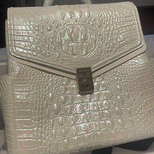 Brahmin Melbourne Backpack - White Holographic (New In Box)